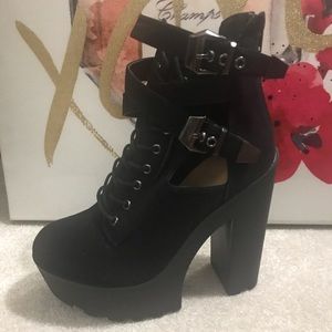 Edgy Lace Up Boots